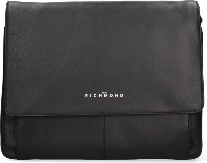 John Richmond Herren Umhängetasche Echtleder - Modell Novaris Ultra - 32.0 X 38.0 X 10.0 Cm