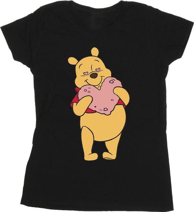 Actual product image Disney Womens/Ladies Winnie The Pooh Heart Eyes Cotton T-Shirt (XXL)