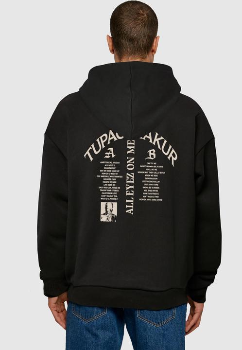 Produktbild Mister Tee X Artist 2Pac All Eyez on me Tracklist Ultra Heavy Oversize Hoodie - 173461 (L)