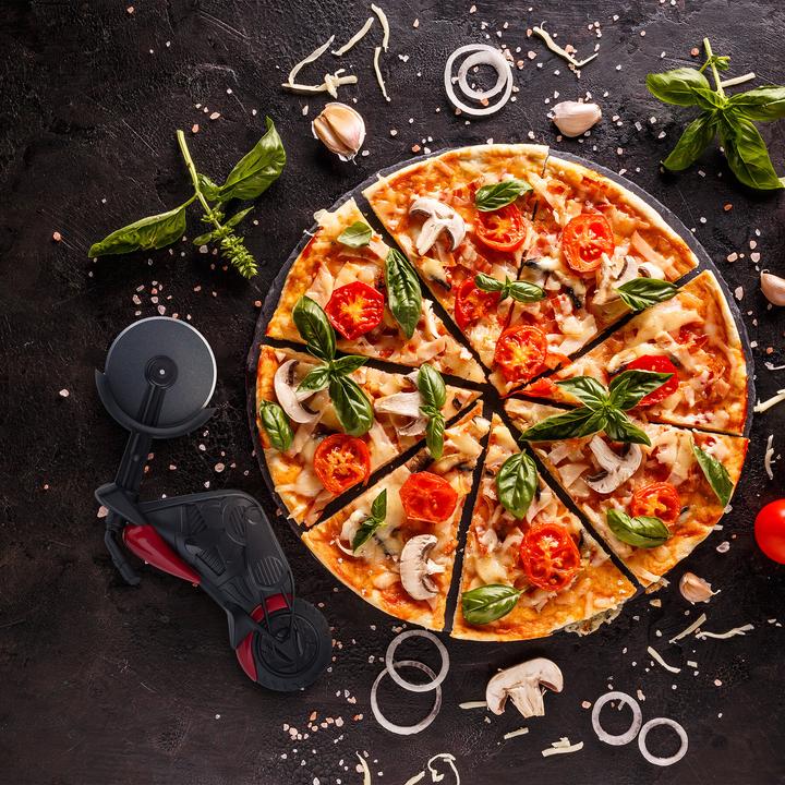 Produktbild Relaxdays Motorrad-Pizzaschneider