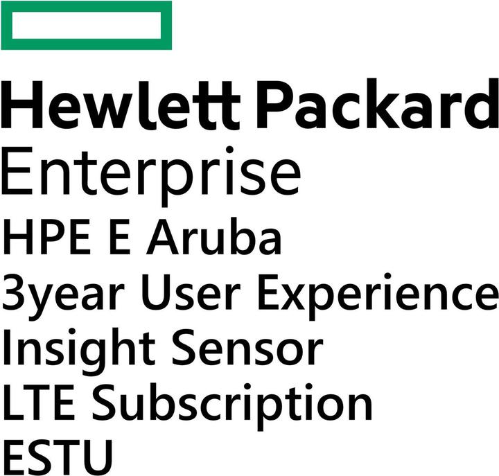 Image du produit HPE E Aruba 3yr Usr Experience Insight Sensor LTE Subscription E-STU (1 Dispositifs, 36 mois)