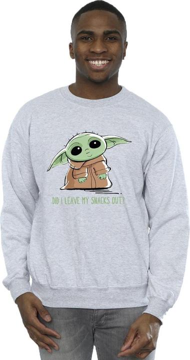 Produktbild Star Wars The Mandalorian Grogu Snacks Meme Sweatshirt (S)