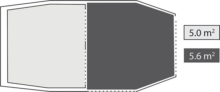 Produktbild Robens Cima Versa 4 (Kuppelzelt, 7.80 kg, 4 Personen)