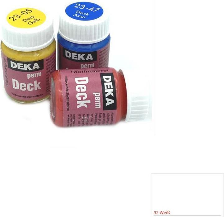 Produktbild Deka Stofffarbe Deckweiss (Weiss, 25 ml)