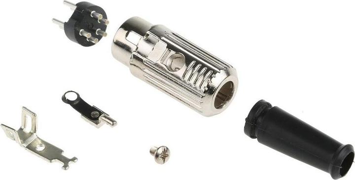 Image du produit Rs Pro Connecteur DIN droit 5 broches, 100 V ac / 1A Montage sur câble