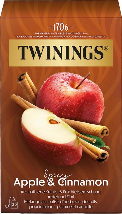 Immagine prodotto Twinings Bustine di tè Mela e Cannella 20 pezzi (68 g)