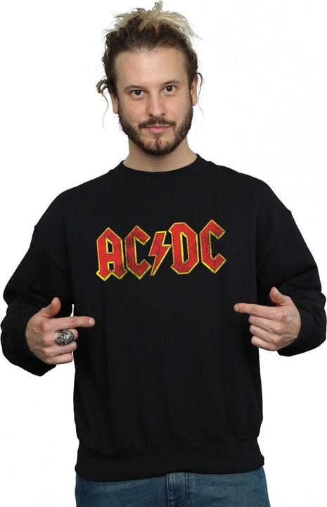 Immagine prodotto AC/DC Felpa baggy in cotone con logo (XXL)