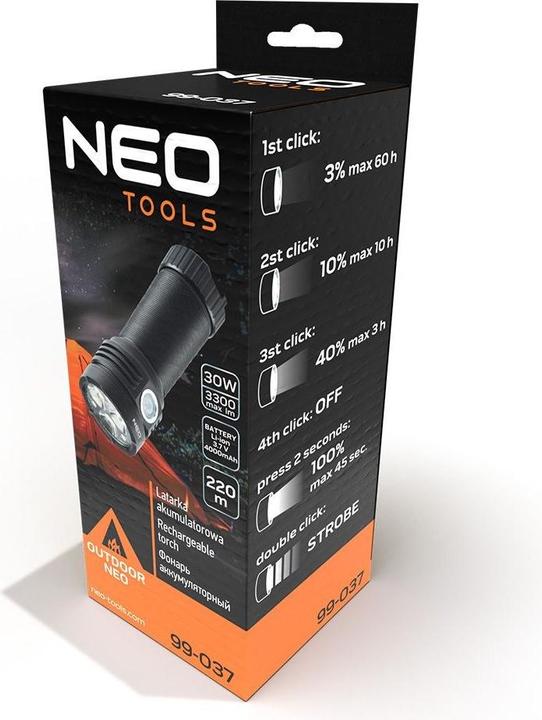Produktbild Neo Akku-Taschenlampe USB (10.40 cm, 3300 lm)