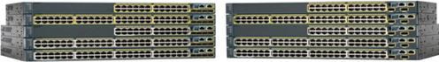 Actual product image Cisco 2960X-48LPS-L: 48 Port LAN Base SW (48 Ports)