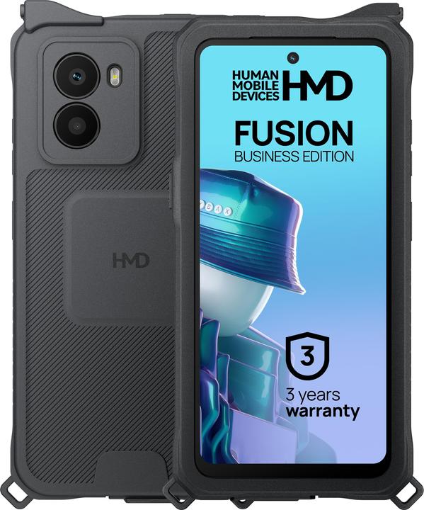 Produktbild HMD Fusion Business Edition (256 GB, Black, 6.56", Hybrid Dual SIM, 108 Mpx, 5G)
