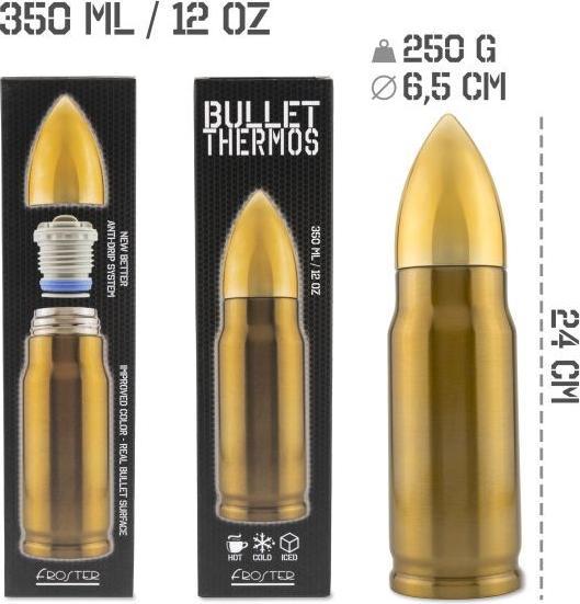 Produktbild Foster Termos Bullet Brass nabój 350 ml (0.35 l)
