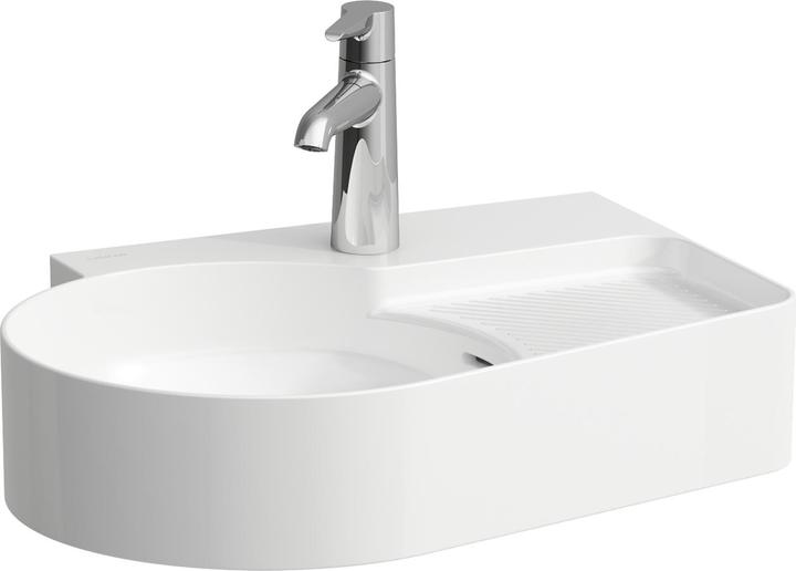 Immagine prodotto Laufen Lavabo VAL 530x400mm bianco ma con troppopieno 1 foro per rubinetto (400 mm, 530 mm)