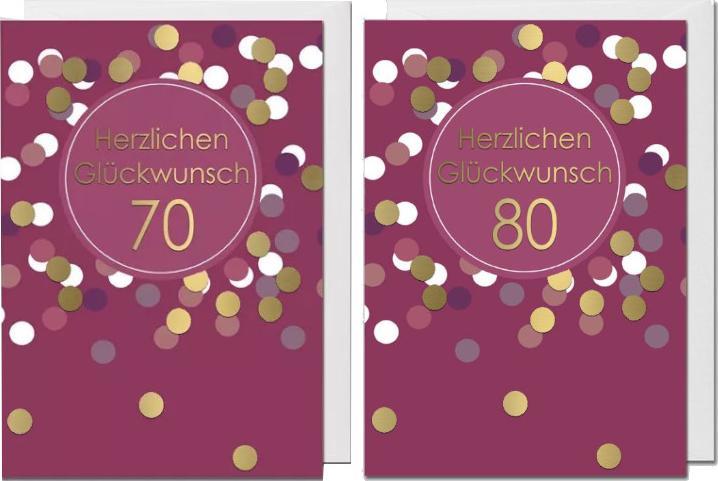 Produktbild Geburtstagskarte Doppelkarte