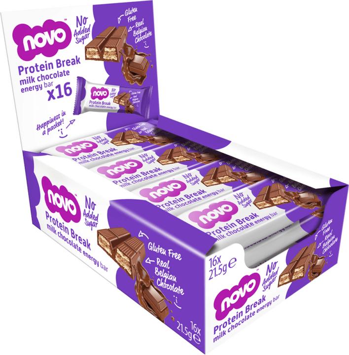 Immagine prodotto Novo Barretta proteica per la pausa (Cioccolato al latte, 16 pz., 16.21 g)