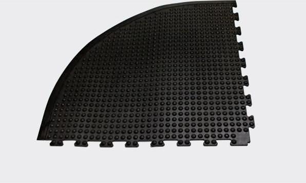Produktbild Miltex Anti-Ermüdungsmatte YOGA DOME, schwarz genoppt (90 x 90 cm)