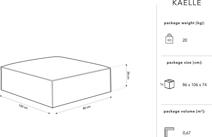 Actual product image Micadoni Kaelle (Cushioned stools)