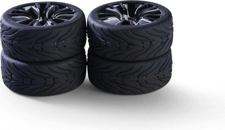 Image du produit Carson 1:10 Jeu de roues M-Design (4) argentées/noires