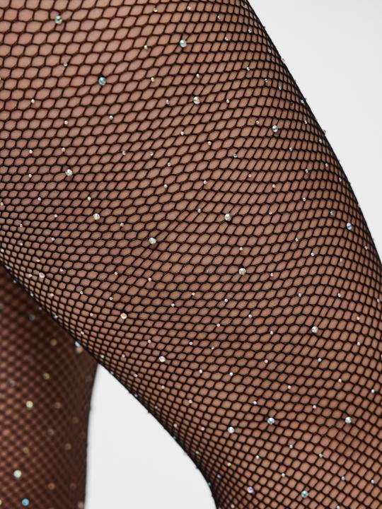 Actual product image Pieces Pcclaire Fishnet Glitter Tights Noos