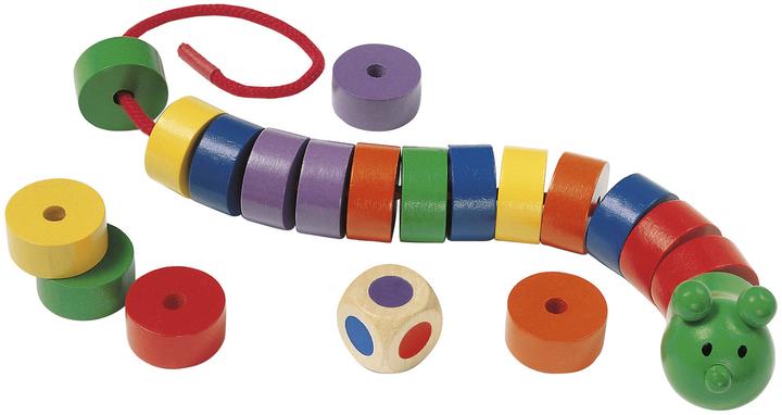 Actual product image Selecta Spielzeug Fädelraupe
