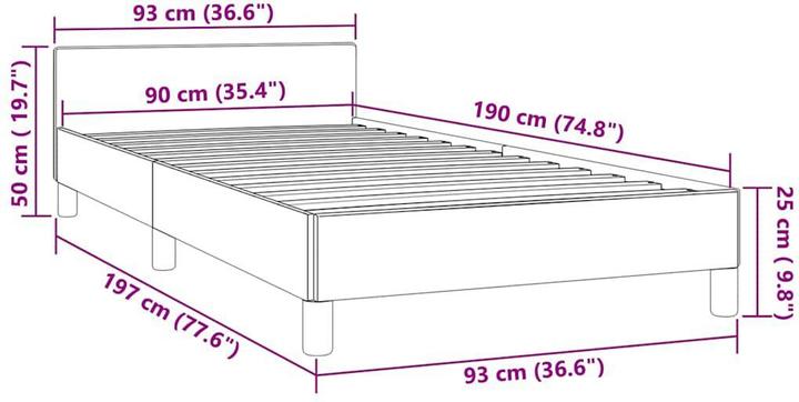 Actual product image VidaXL Tiffi (90 x 190 cm)