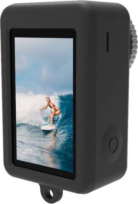 Image du produit Puluz Etui en silicone pour DJI Osmo Action 4/3 avec cache-objectif (noir) (3)
