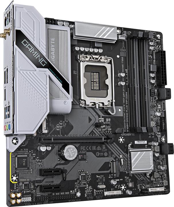 Actual product image Gigabyte B760M Gaming Plus WIFI DDR4 (LGA 1700, Intel B760, mATX)