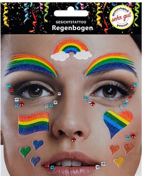 Immagine prodotto Sombo Tatuaggio viso arcobaleno