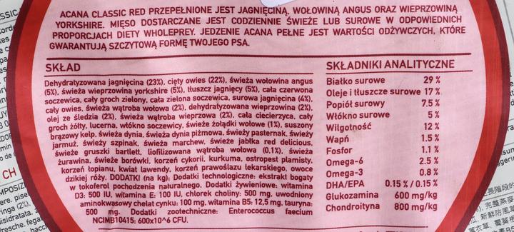 Produktbild Acana Dog Classics CLASSIC RED 2Kg (Adult, Senior, 1 Stk., 2000 g)