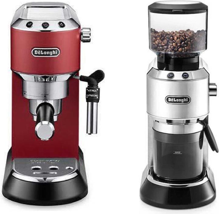 Image du produit De'Longhi Dedica EC685.R & KG520.M