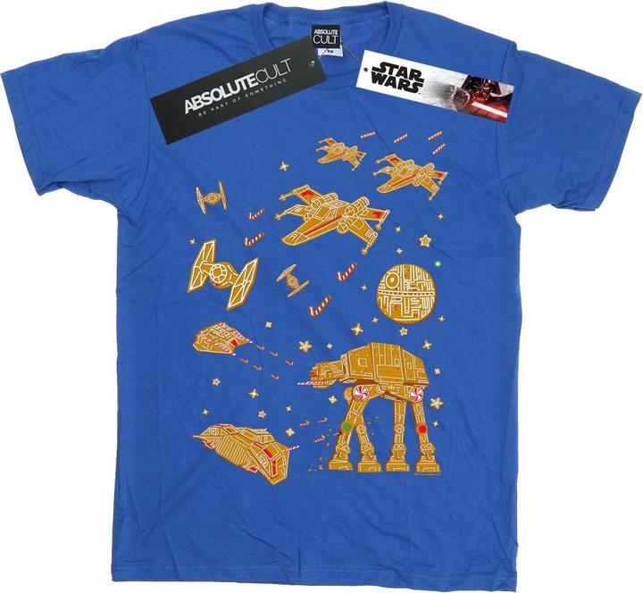 Actual product image Star Wars Mens Gingerbread Battle T-Shirt (S)