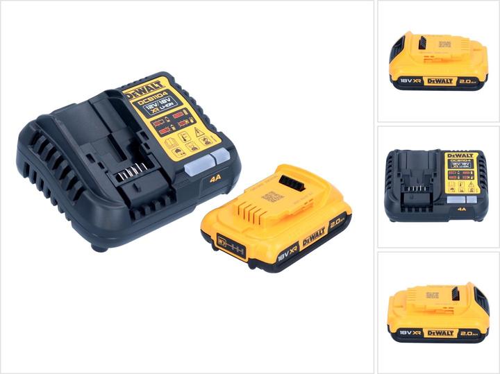 DeWalt DCB 1104 D1 Battery Starter Set 12 V / 18 V 1x Battery 2.0 Ah + DCB 1104 Charger (18 V)