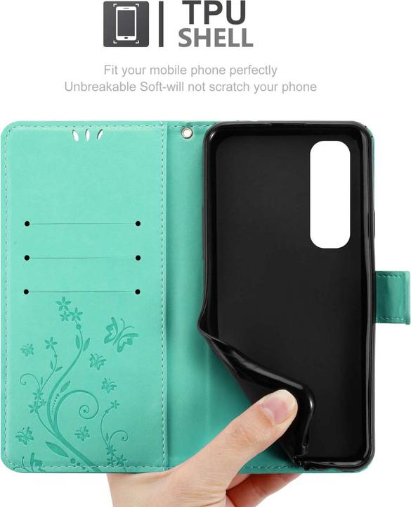 Produktbild Cadorabo Hülle für Xiaomi Mi NOTE 10 LITE mit Blumen Muster (Xiaomi Mi Note 10 Lite)