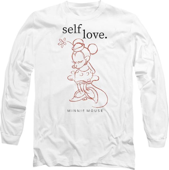 Actual product image Disney Unisex Adult Self Love Minnie Mouse Valentine's Day T-Shirt (L)