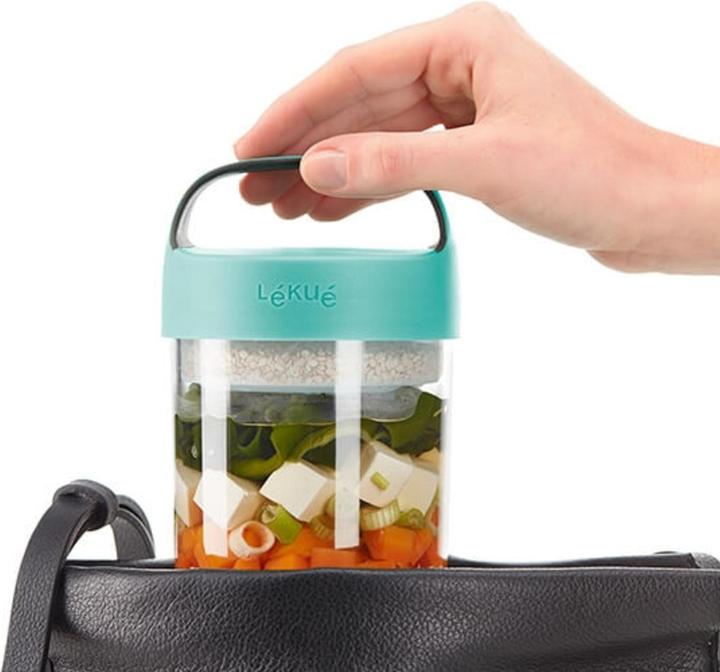 Produktbild Lékué Jar To Go türkis, gross 60 cl, Ø9.2 cm H 18.8 cm