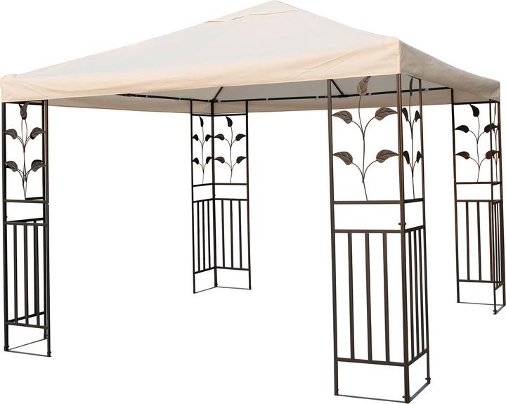 Produktbild Mojawo Garten - Pavillon Metall beige 3 x 3m (300 cm, 300 cm)