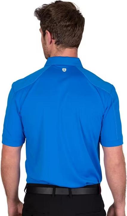 Actual product image Island Green Mens Topstitched Golf Polo Shirt (S)