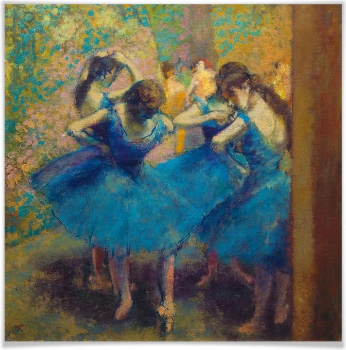 Immagine prodotto Trenddeko Degas - Le ballerine blu (70 x 70 cm)