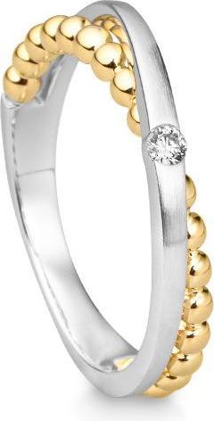 Actual product image Breuning RING - BRILL. 0,045 Ct. H/si (51, 750/18 K Gold)
