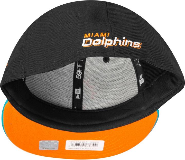 Actual product image New Era 59Fifty Fitted Cap - NFL Miami Dolphins noir (7 3/8)