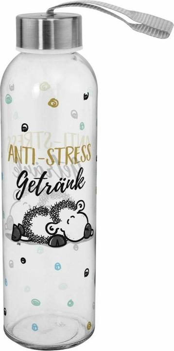 Produktbild Sheepworld 46522 Trinkflasche Antistress, Glas, 50 cl (0.50 l)