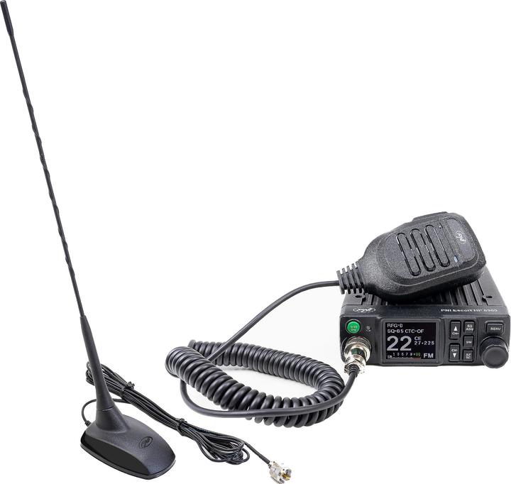 Image du produit PNI CB Escort HP 8900 ASQ paquet radio, 12-24 V + Extra 48 antenne CB avec base magnétique, 12