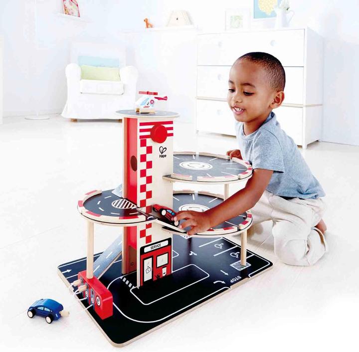Actual product image Hape multi-storey car park