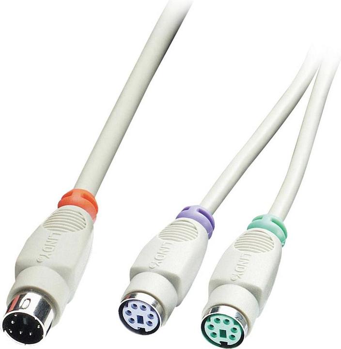 Actual product image Lindy PS/2 Y-adapter cable