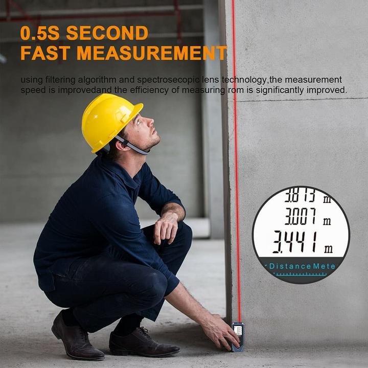 Produktbild Cbx 100m Laser-Entfernungsmesser R100, Digitales Distanzmessgerät, Lasermessgerät (100 m, 690 nm)