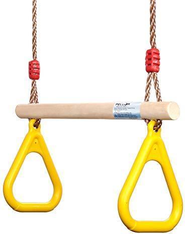 Immagine prodotto Pellor Altalena multifunzionale per bambini in legno a trapezio