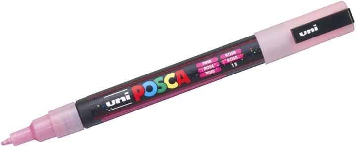 Actual product image Posca Marker PC-3M round tip (Glitter Pink, 1.30 mm, 1 x)