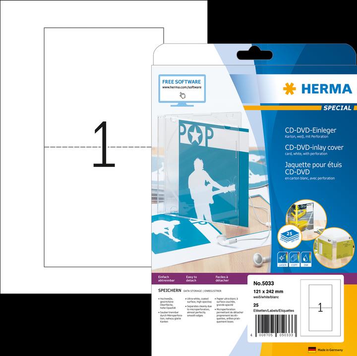 Produktbild Herma CD Einleger A4