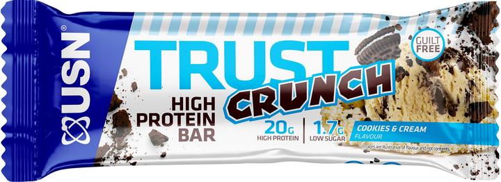 Image du produit USN Trust Crunch Bar (Cookies & Cream, 1 pcs, 720 g)
