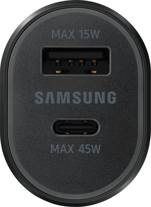 Actual product image Samsung DUAL FAST CAR CHARGER 45W & 15W EP-L5300XB BLACK
