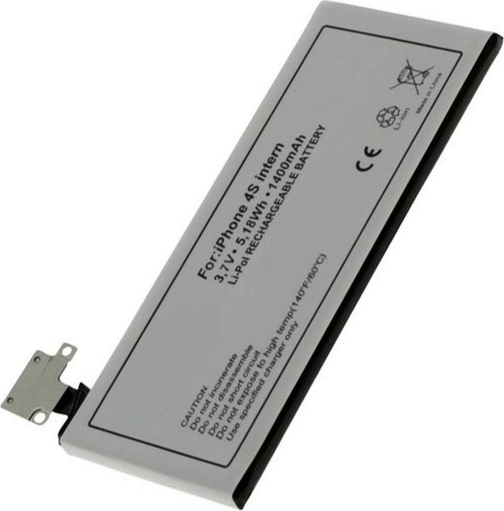 AccuCell Apple iPhone 4S Battery, 616-0579, GB-S10-423282-0100